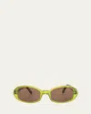 Selima Optique X Zankov Carolyn Oval Acetate Sunglasses