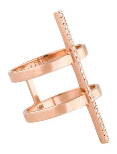 Pre-owned Selin Kent 14k Diamond Nico Ring In Multi