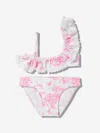 Selini Action Girls Butterflies Bikini In White