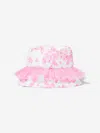 Selini Action Girls Butterlies Bucket Hat In Pink