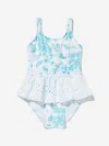 Selini Action Girls Butterlies Swimsuit In Blue
