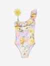 Selini Action Girls Floral Swimsuit In Multi