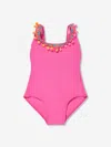Selini Action Girls Pom Pom Swimsuit In Blue