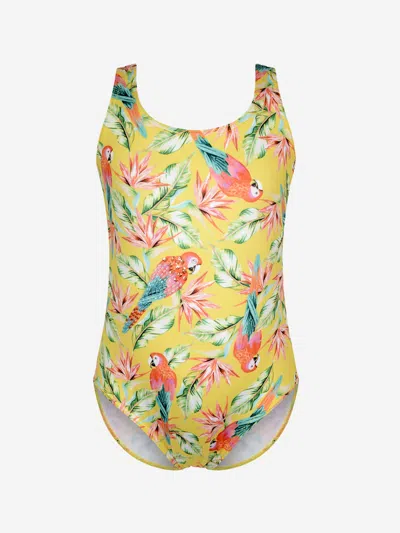 Selini Action Kids' Girls Swimsuit - Swimsuit 6 Yrs Yellow