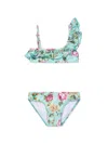 Seliniaction Floral-print Bikini Set In Multicolour