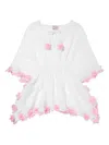 Seliniaction Flower-embellished Casual Dress In White