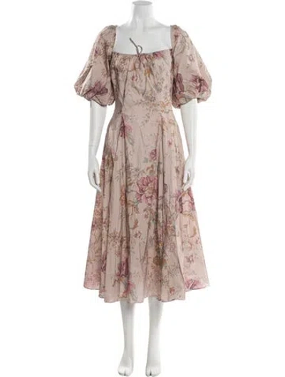 Pre-owned Selkie Cowl Neck Long Dress W/ Tags In Pink