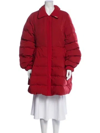 Pre-owned Selkie Down Coat In Red