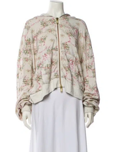 Pre-owned Selkie Floral Print Jacket In Neutral