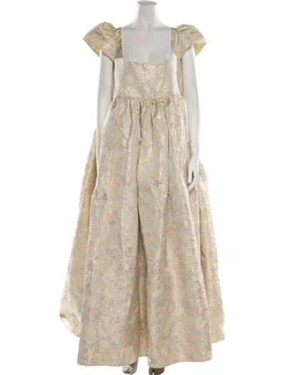 Pre-owned Selkie Floral Print Long Dress
