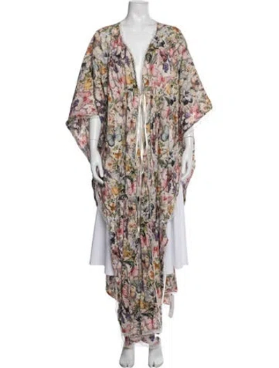 Pre-owned Selkie Floral Print Long Dress In Multi