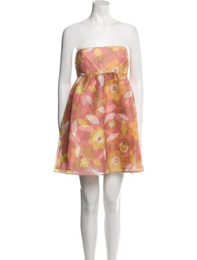 Pre-owned Selkie Floral Print Mini Dress In Multi