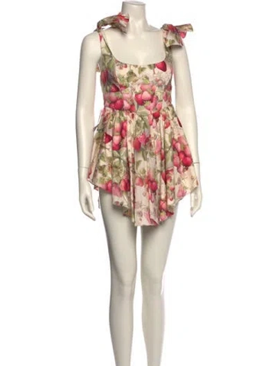 Pre-owned Selkie Floral Print Mini Dress In Multi
