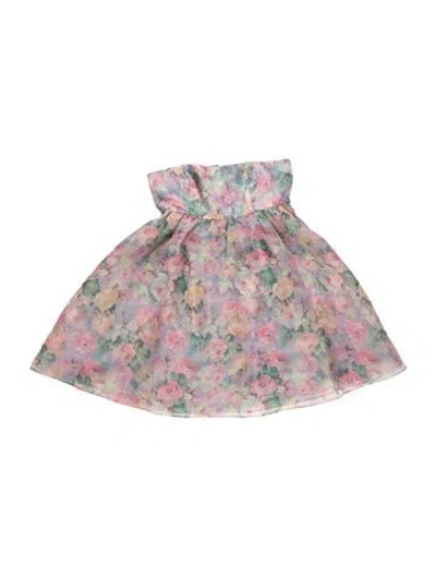 Pre-owned Selkie Floral Print Mini Dress In Purple