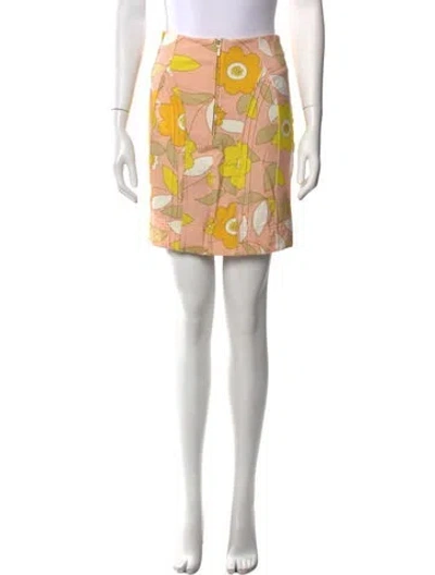 Pre-owned Selkie Floral Print Mini Skirt In Multi