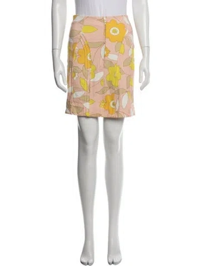Pre-owned Selkie Floral Print Mini Skirt In Multicolor