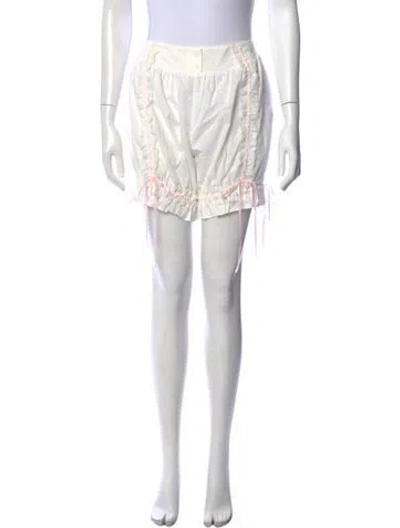 Pre-owned Selkie Lace Pattern Mini Shorts In Blue