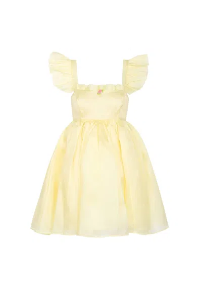 Selkie Little Princess Mini Dress In Dole Whip In Yellow