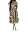 Selkie Market Midi Dress In Musee In Multi
