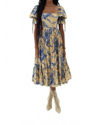 Selkie Market Midi Dress In Musee In Multi