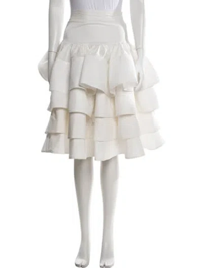Pre-owned Selkie Midi Length Skirt In Neutral