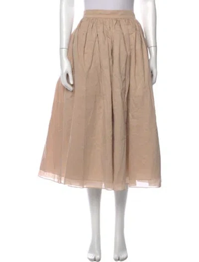 Pre-owned Selkie Midi Length Skirt In Neutral