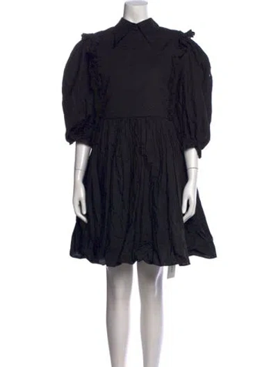 Pre-owned Selkie Mini Dress In Black