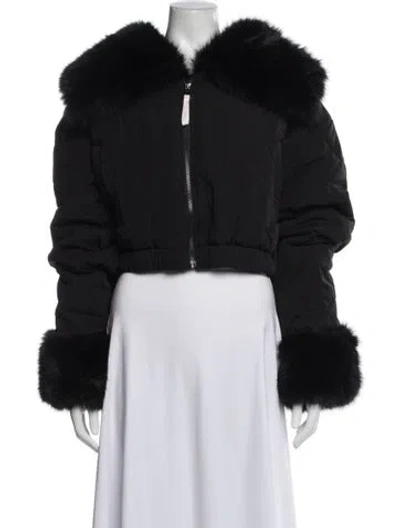 Pre-owned Selkie Nylon Bomber Jacket W/ Tags In Black