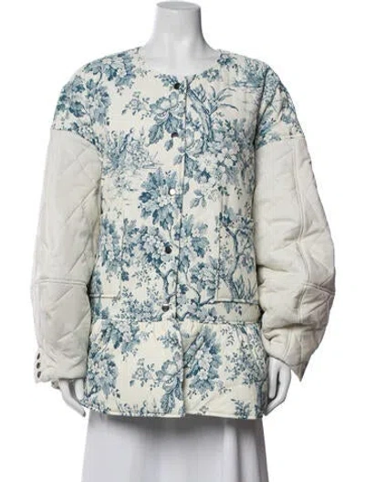 Pre-owned Selkie Nylon Floral Print Jacket In Multicolor