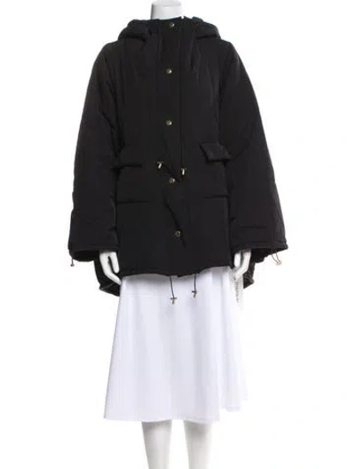 Pre-owned Selkie Nylon Parka W/ Tags In Black