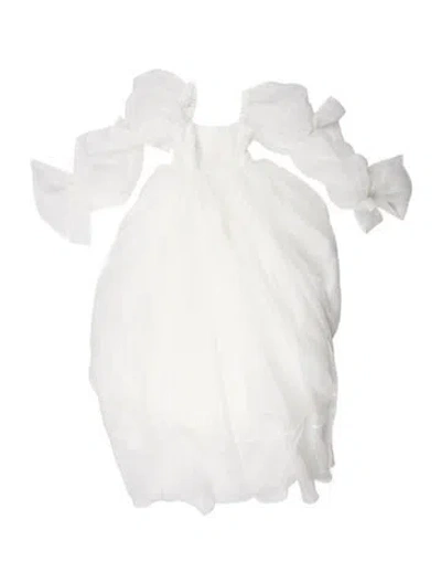 Pre-owned Selkie Off-the-shoulder Long Dress W/ Tags In White