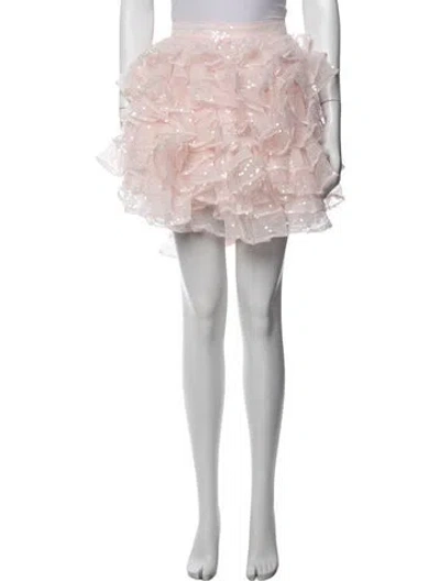 Pre-owned Selkie Patterned Mini Skirt W/ Tags In Pink