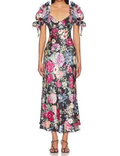 Selkie Poet Slip Dress In Puck In Multi