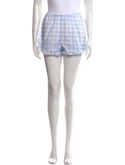 Pre-owned Selkie Printed Mini Shorts In Blue