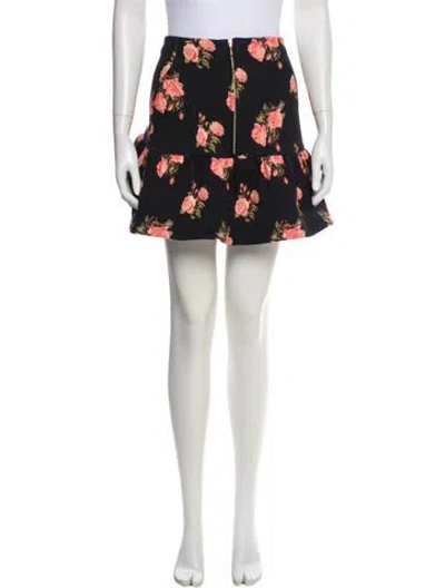 Pre-owned Selkie Printed Mini Skirt In White