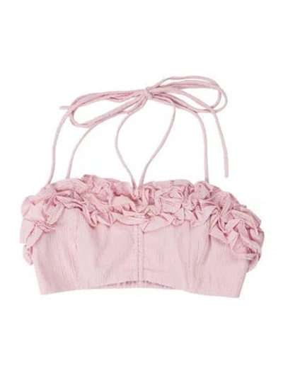 Pre-owned Selkie Ruffle Embellishment Top W/ Tags In Pink