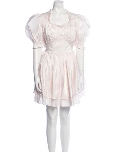 Pre-owned Selkie Scoop Neck Mini Dress W/ Tags In Pink