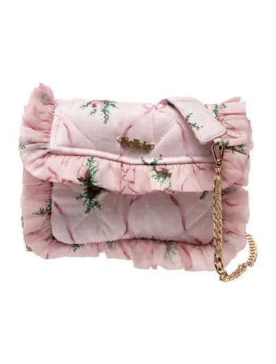 Pre-owned Selkie Silk Clutch In Pink