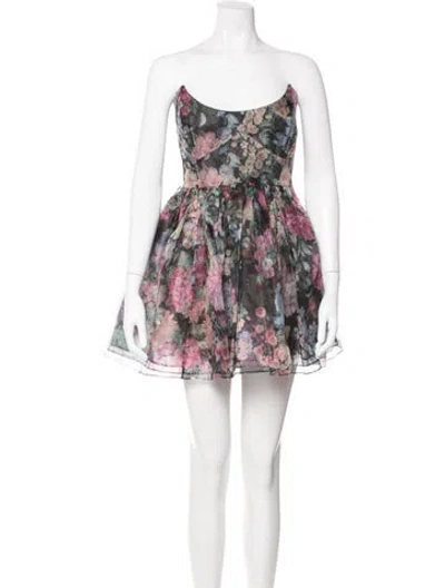 Pre-owned Selkie Silk Mini Dress In Neutral