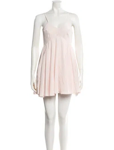 Pre-owned Selkie Silk Mini Dress In Pink
