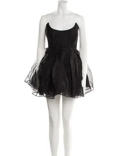 Pre-owned Selkie Silk Mini Dress W/ Tags In Black