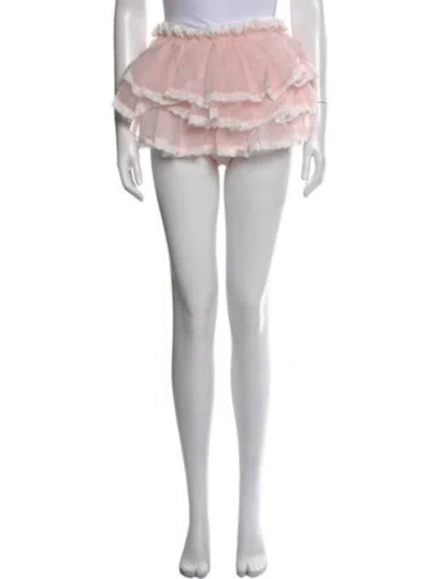 Pre-owned Selkie Silk Mini Skirt W/ Tags In Pink