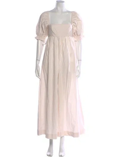 Pre-owned Selkie Square Neckline Jumpsuit In Pink