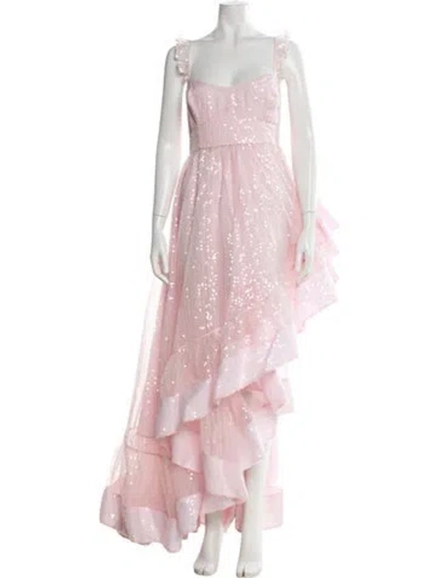 Pre-owned Selkie Square Neckline Long Dress W/ Tags In Pink