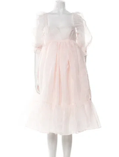 Pre-owned Selkie Square Neckline Mini Dress In Pink