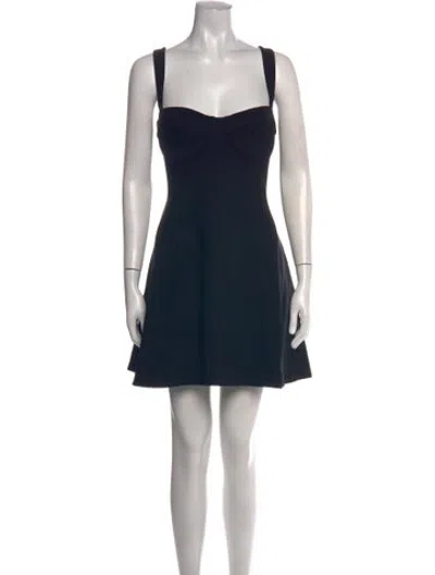 Pre-owned Selkie Square Neckline Mini Dress W/ Tags In Black