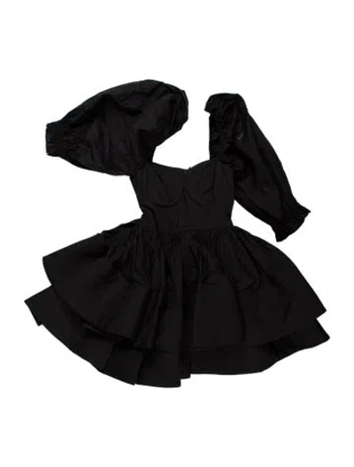 Pre-owned Selkie Strapless Mini Dress W/ Tags In Black