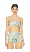 Selkie The Bandeau Bikini Top In Briar Rose