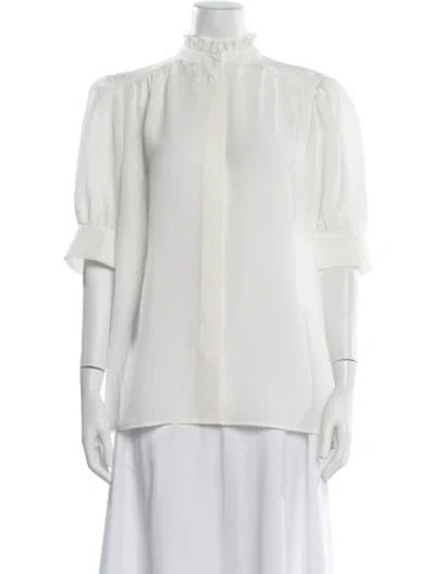 Pre-owned Selkie Three-quarter Sleeve Blouse In White