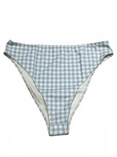 Selkie Women's Swim Bottoms In Blue Gingham